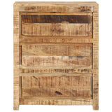 Drawer Cabinet 60x33x75 cm Solid Wood Mango - Front View
