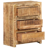 Drawer Cabinet 60x33x75 cm Solid Wood Mango - Side View