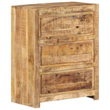Drawer Cabinet 60x33x75 cm Solid Wood Mango - Low Angle