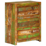 Drawer Cabinet Multicolour 60x33x75 cm Solid Wood Reclaimed - Extra Image