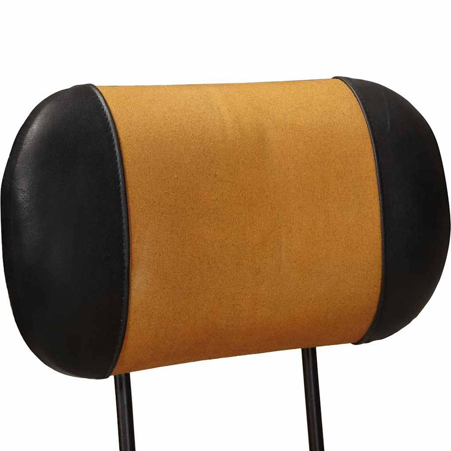 Bar Stools with Canvas Print 2 pcs Brown and Black