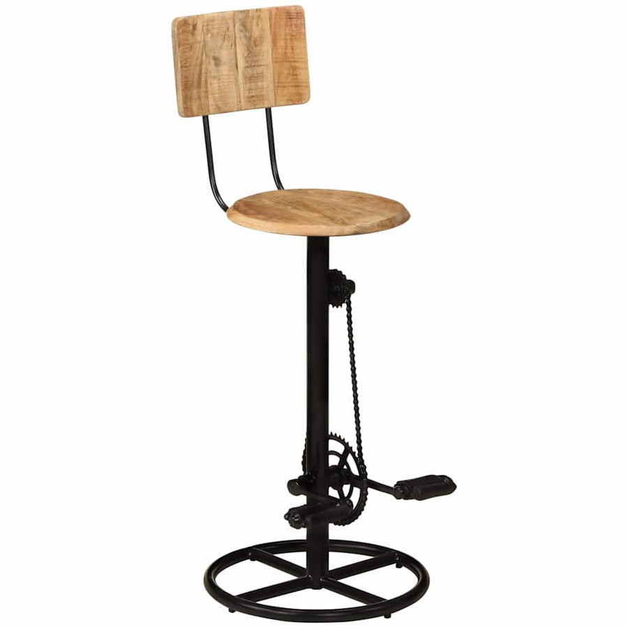Bar Stools 2 pcs Solid Wood Mango