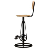 Bar Stools 2 pcs Solid Wood Mango - Top-Down View