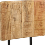 Bar Stools 2 pcs Solid Wood Mango - Rear View