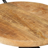 Bar Stools 2 pcs Solid Wood Mango - Close-Up Angle