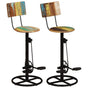 Bar Stools 2 pcs Solid Wood Reclaimed