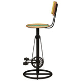 Bar Stools 2 pcs Solid Wood Reclaimed - Top-Down View