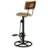 Bar Stools 2 pcs Solid Wood Reclaimed - 45-Degree Angle