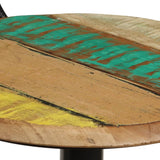 Bar Stools 2 pcs Solid Wood Reclaimed - Close-Up Angle