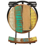 Bar Stools 2 pcs Solid Wood Reclaimed - Low Angle