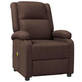 Massage Chair Brown Faux Leather - Front View