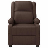 Massage Chair Brown Faux Leather - Side View