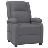 Massage Chair Grey Faux Leather - Front View