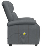 Massage Chair Grey Faux Leather - Top-Down View