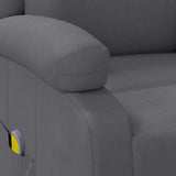 Massage Chair Grey Faux Leather