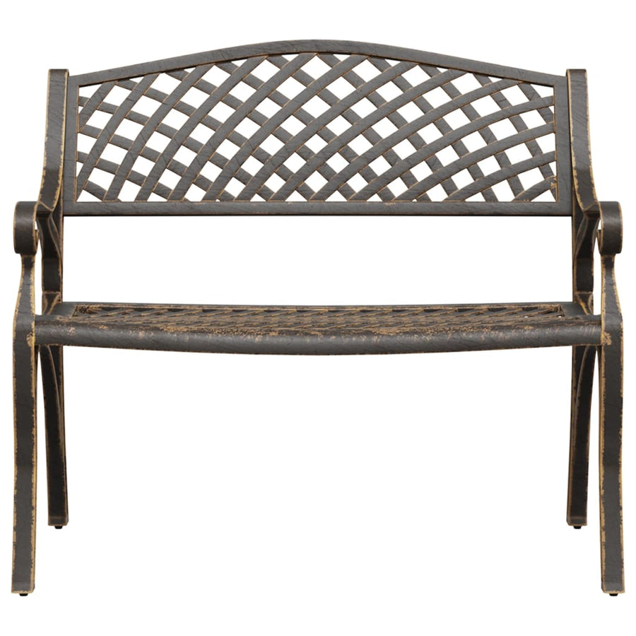 Garden Bench 102 cm Cast Aluminium Bronze