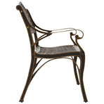 Garden Bench 102 cm Cast Aluminium Bronze