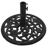Umbrella Base Black 48x48x33 cm Cast Iron - 45-Degree Angle