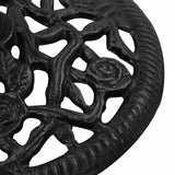 Umbrella Base Black 48x48x33 cm Cast Iron - Low Angle