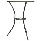 3 Piece Bistro Set Cast Aluminium Green - Top-Down View