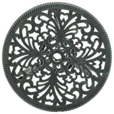 3 Piece Bistro Set Cast Aluminium Green - 45-Degree Angle