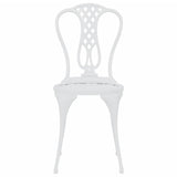 3 Piece Bistro Set Cast Aluminium White