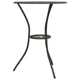 3 Piece Bistro Set Cast Aluminium Bronze - Top-Down View