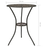 3 Piece Bistro Set Cast Aluminium Bronze - Extra Image