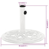 Umbrella Base White 44x44x31 cm Cast Iron