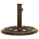 Umbrella Base Bronze 44x44x31 cm Cast Iron - Front View