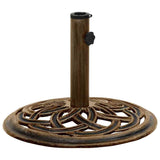 Umbrella Base Bronze 44x44x31 cm Cast Iron - Top-Down View