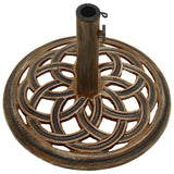 Umbrella Base Bronze 44x44x31 cm Cast Iron - 45-Degree Angle