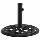 Umbrella Base Black 44x44x31 cm Cast Iron - Front View