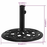 Umbrella Base Black 44x44x31 cm Cast Iron - Extra Image