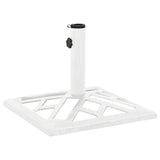 Umbrella Base White 44x44x31 cm Cast Iron - Front View
