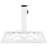 Umbrella Base White 44x44x31 cm Cast Iron - Top-Down View
