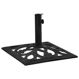 Umbrella Base Black 47x47x33 cm Cast Iron - Front View
