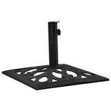 Umbrella Base Black 47x47x33 cm Cast Iron - Top-Down View