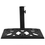 Umbrella Base Black 47x47x33 cm Cast Iron - 45-Degree Angle