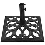 Umbrella Base Black 47x47x33 cm Cast Iron - Rear View