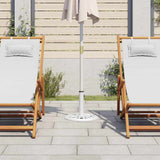 Umbrella Base White 40x40x32 cm Cast Iron