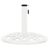 Umbrella Base White 40x40x32 cm Cast Iron - Top-Down View