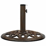 Umbrella Base Bronze 40x40x32 cm Cast Iron - Top-Down View