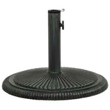 Umbrella Base Green 45x45x30 cm Cast Iron - Front View