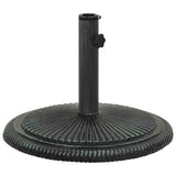 Umbrella Base Green 45x45x30 cm Cast Iron - Top-Down View