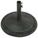 Umbrella Base Green 45x45x30 cm Cast Iron - 45-Degree Angle