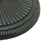 Umbrella Base Green 45x45x30 cm Cast Iron - Close-Up Angle