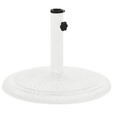 Umbrella Base White 45x45x30 cm Cast Iron - Front View