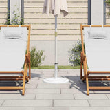 Umbrella Base White 45x45x30 cm Cast Iron - Side View