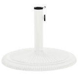 Umbrella Base White 45x45x30 cm Cast Iron - Top-Down View
